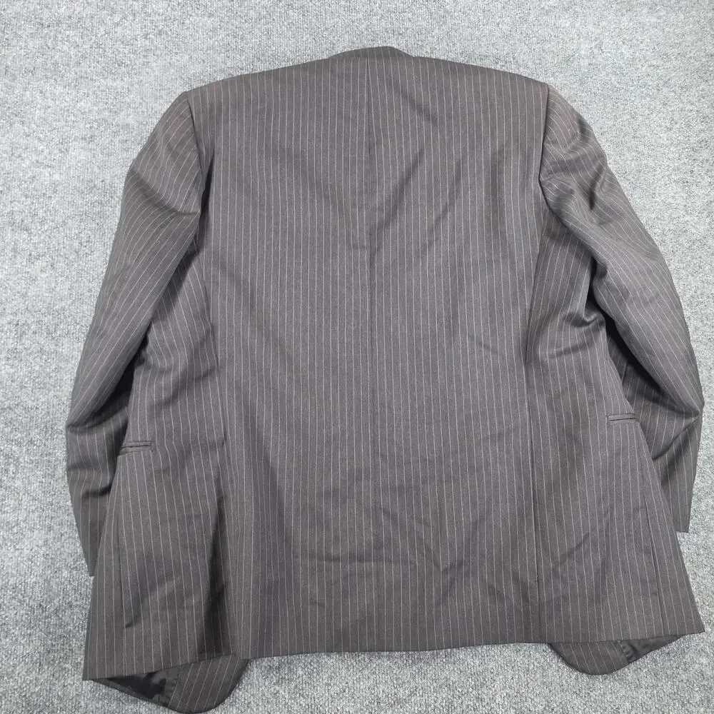 Louis Dell'Olio Men's 52 Wool Blazer Super 100's Pinstripe Made in Italy